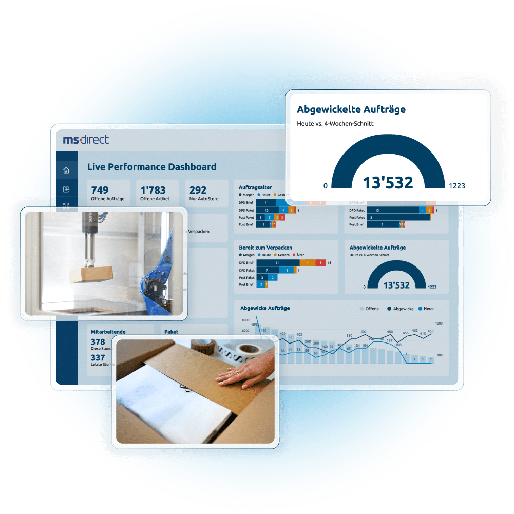 Vorschaubild über Pick & Pack Prozess bei MS Direct.